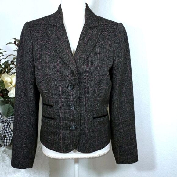WILLI SMITH BLAZER SZ.6 EUC GRAY & PINK - Picture 2 of 7